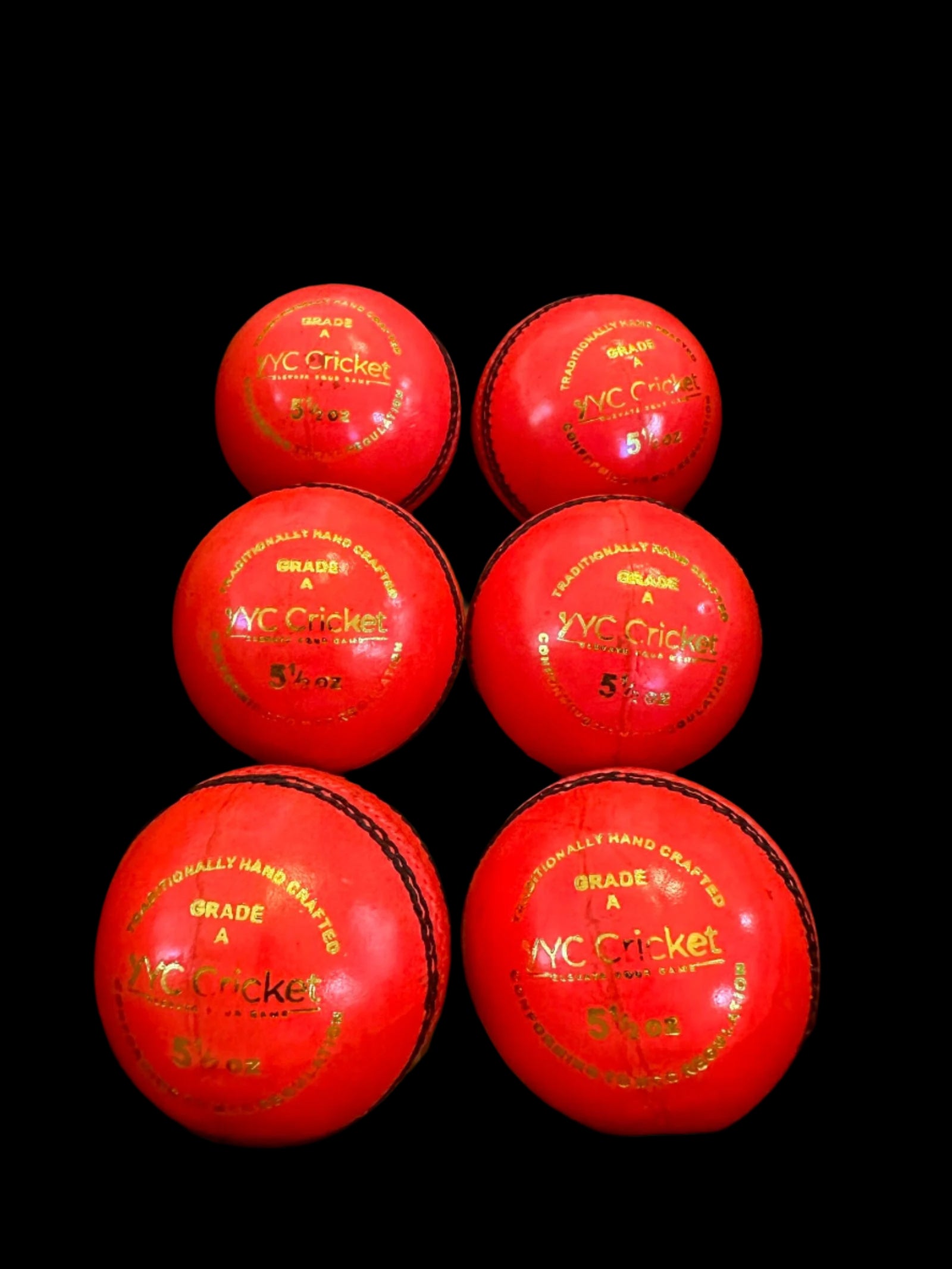 YYC cricket leather Balls (Pink)
