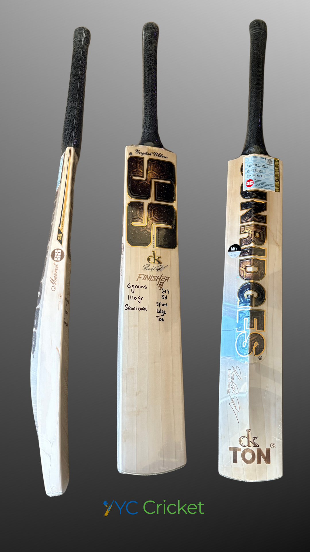 SS Vintage DK Finisher 4.0 English Willow Bat (SH) (2024)