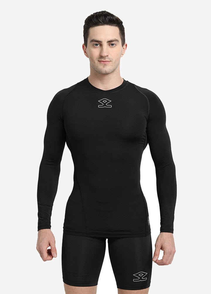 Shrey Intense Compression Long Sleeve Top Medium Black