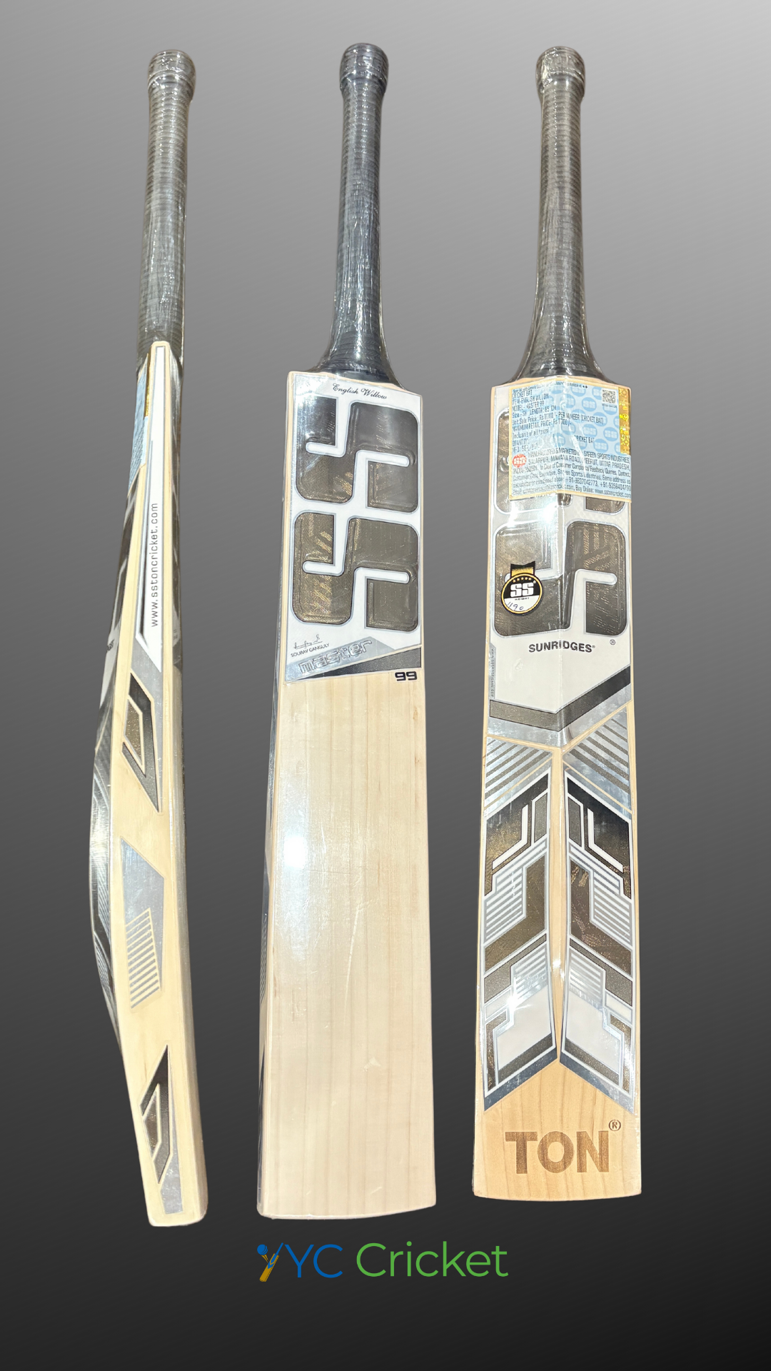 SS Master 99 English Willow Cricket Bat - SH