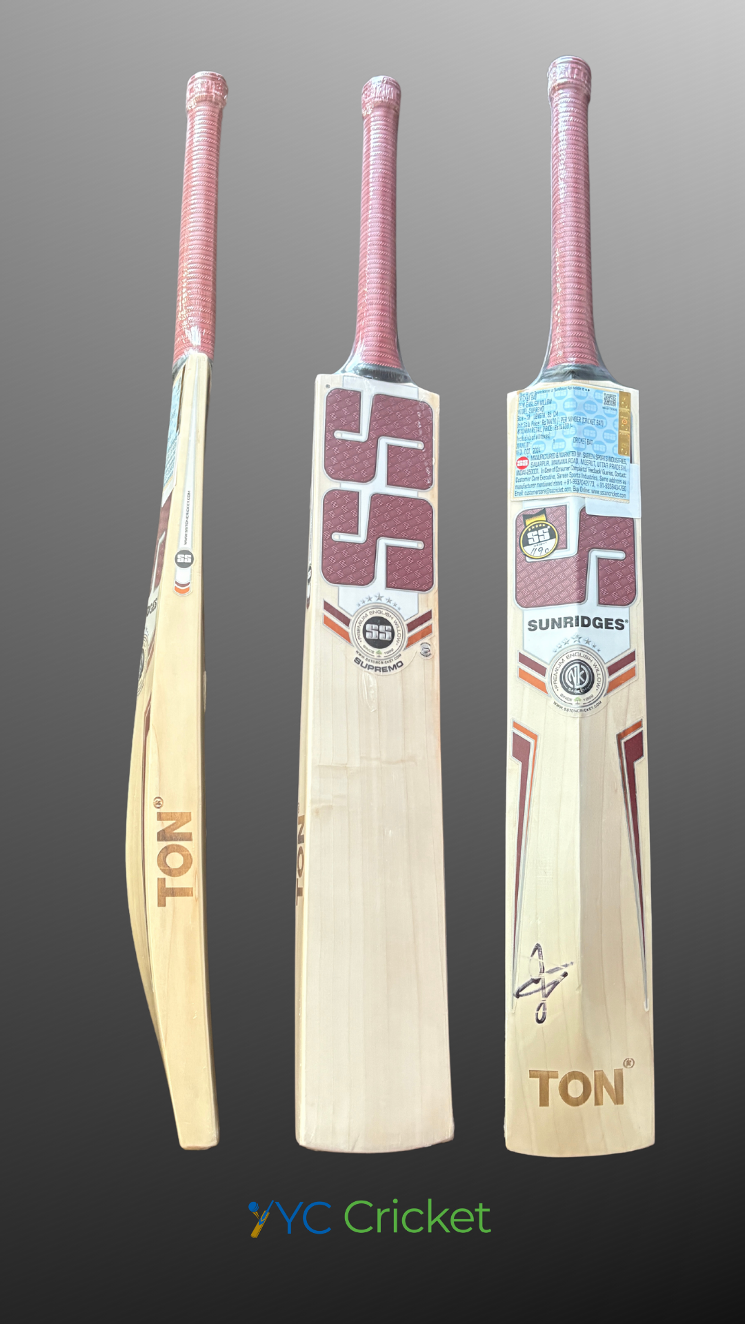 SS Supremo English Willow Cricket Bat