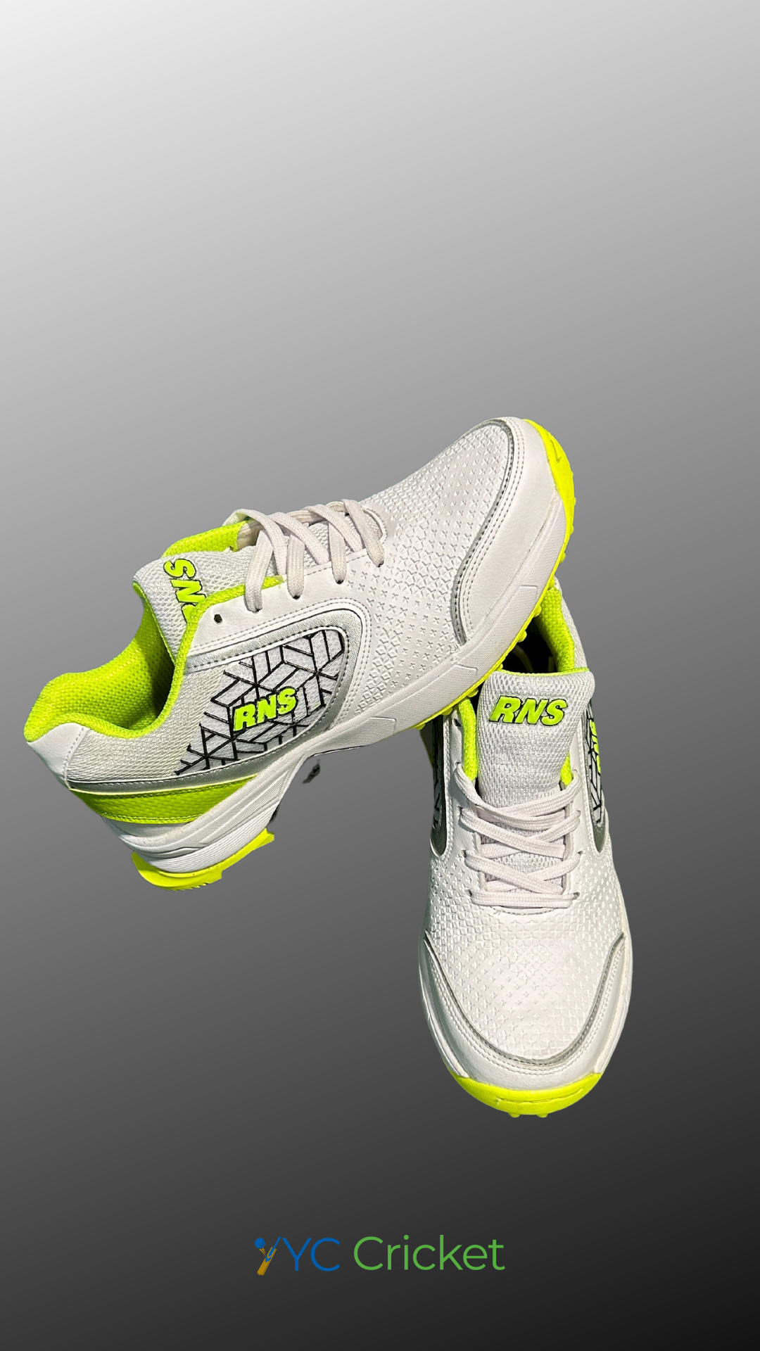 Rubber Studs Cricket Shoes Yellow