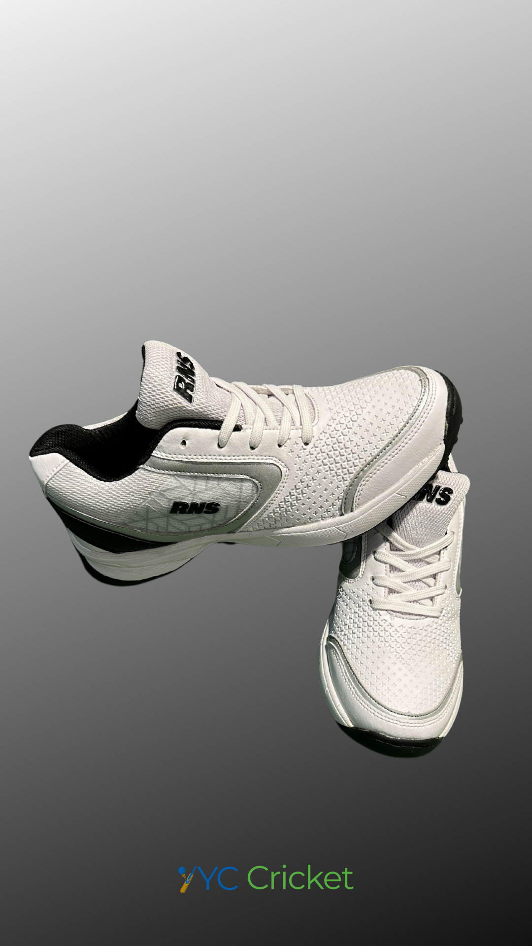 Rubber Studs Cricket Shoes Black