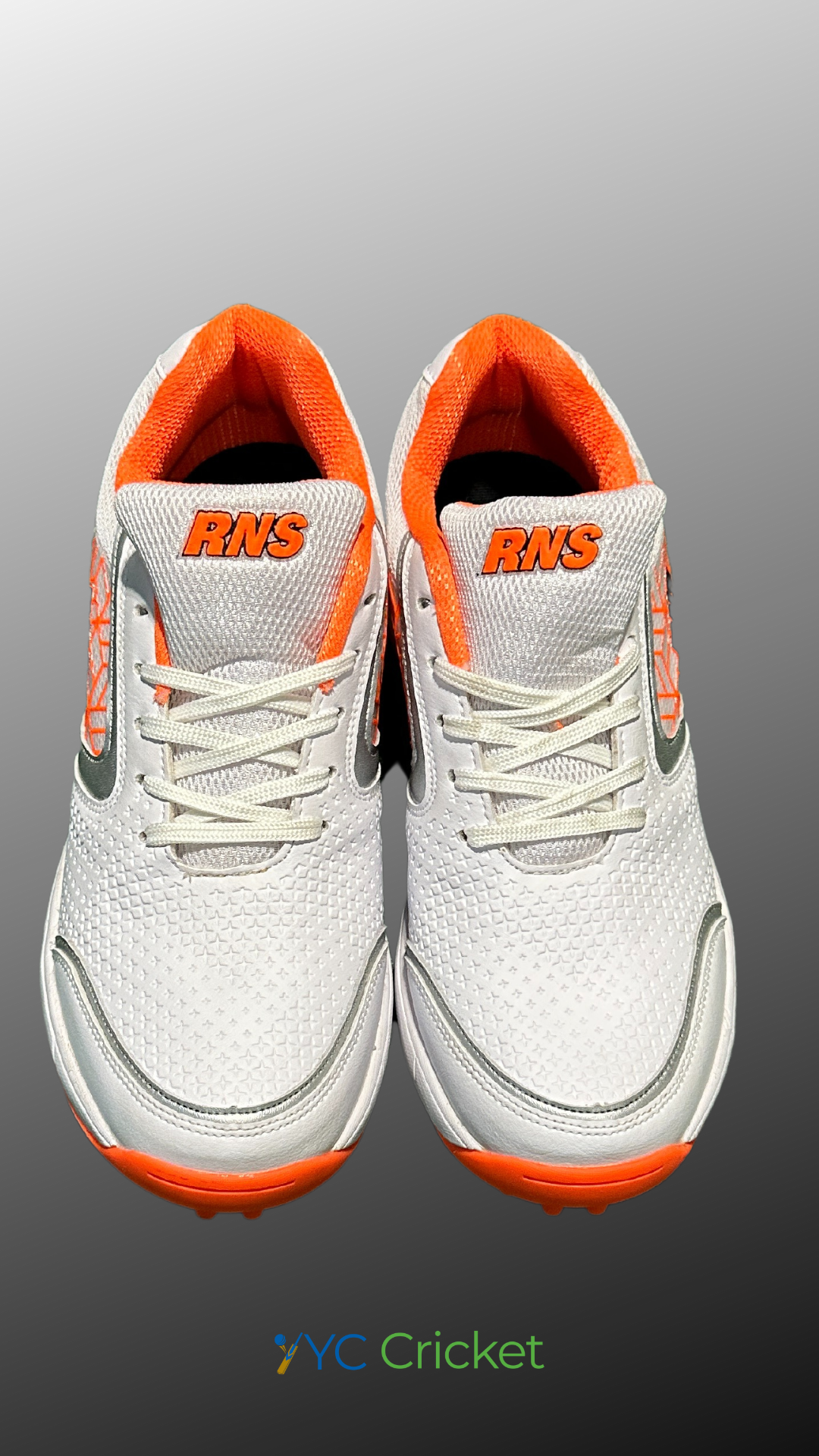 Rubber Studs Cricket Shoes Orange