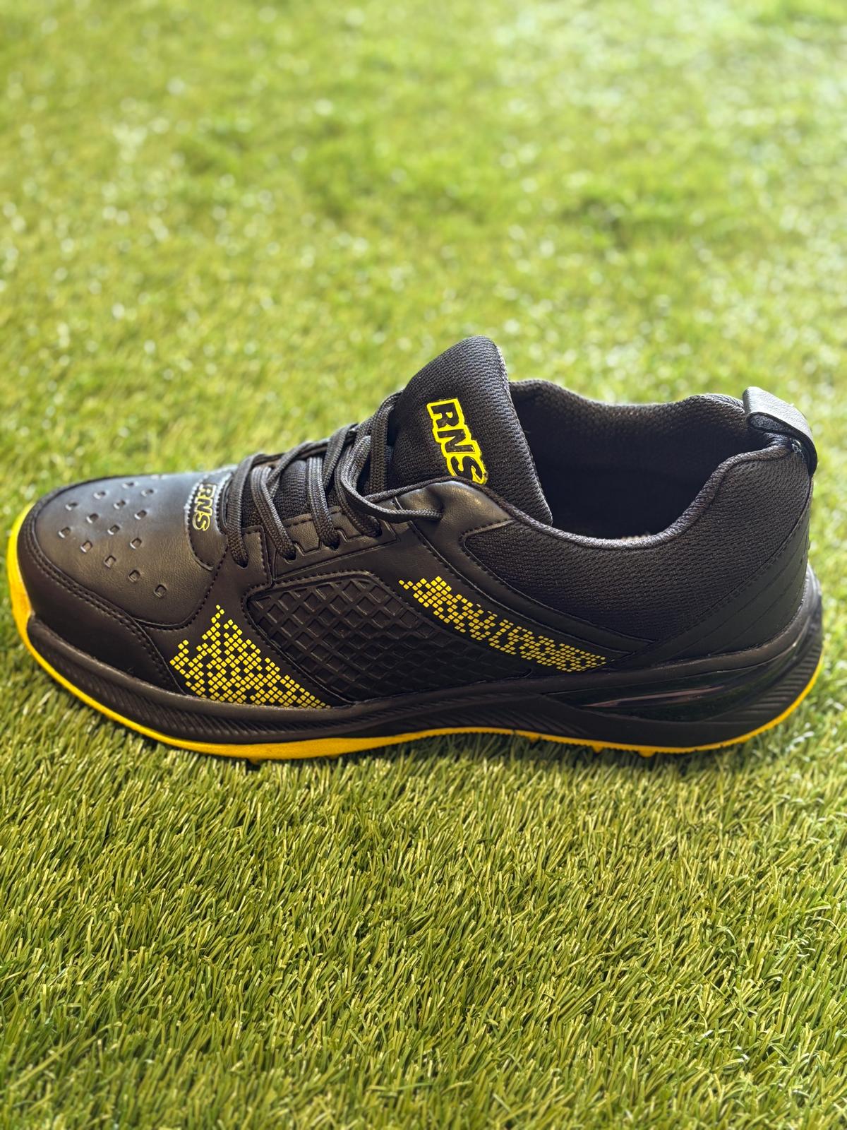 RNS Rubber Studs Cricket Shoes Black S212