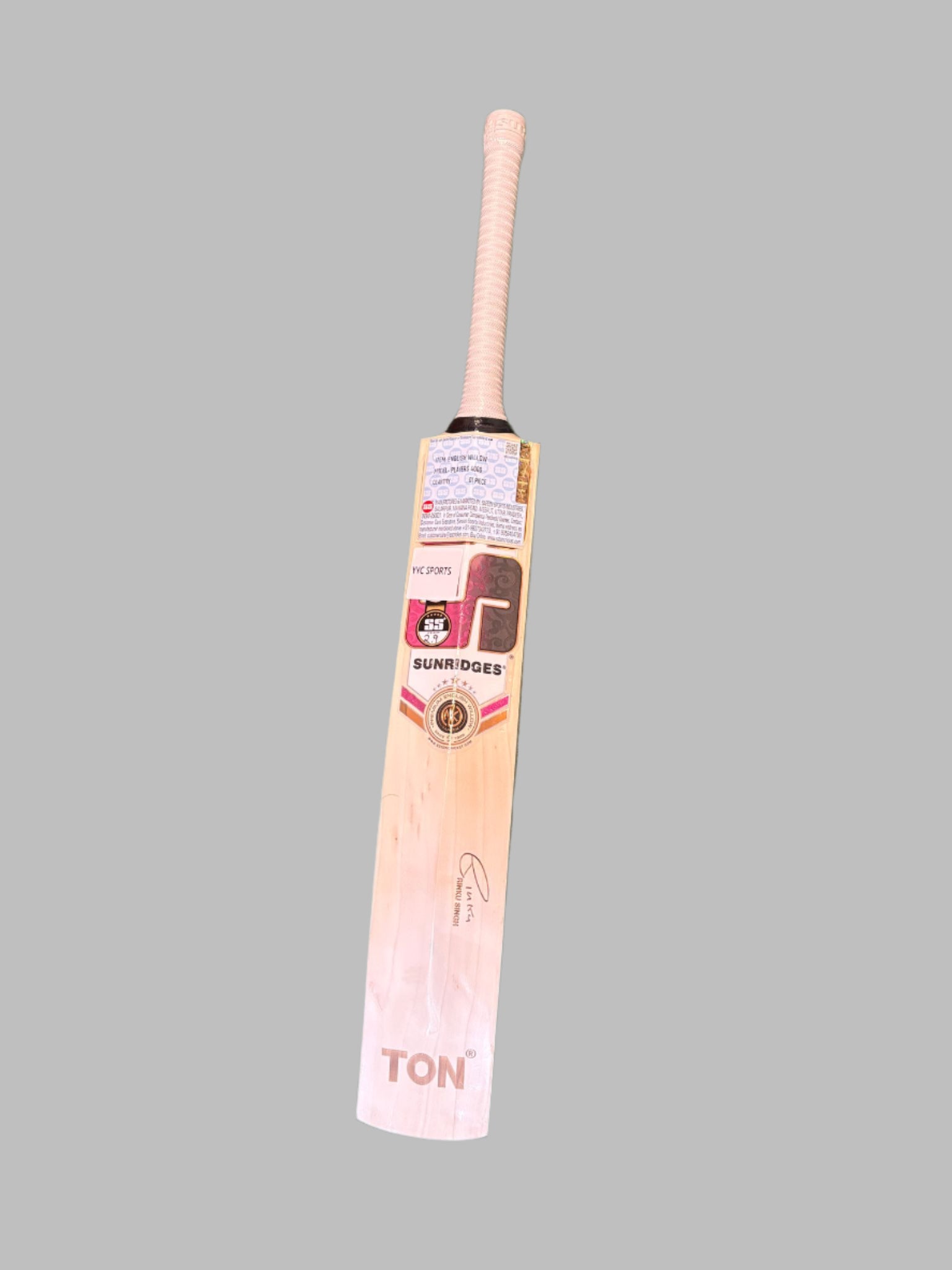 SS Players 4000 English Willow Cricket Bat SH (Rinku Singh)