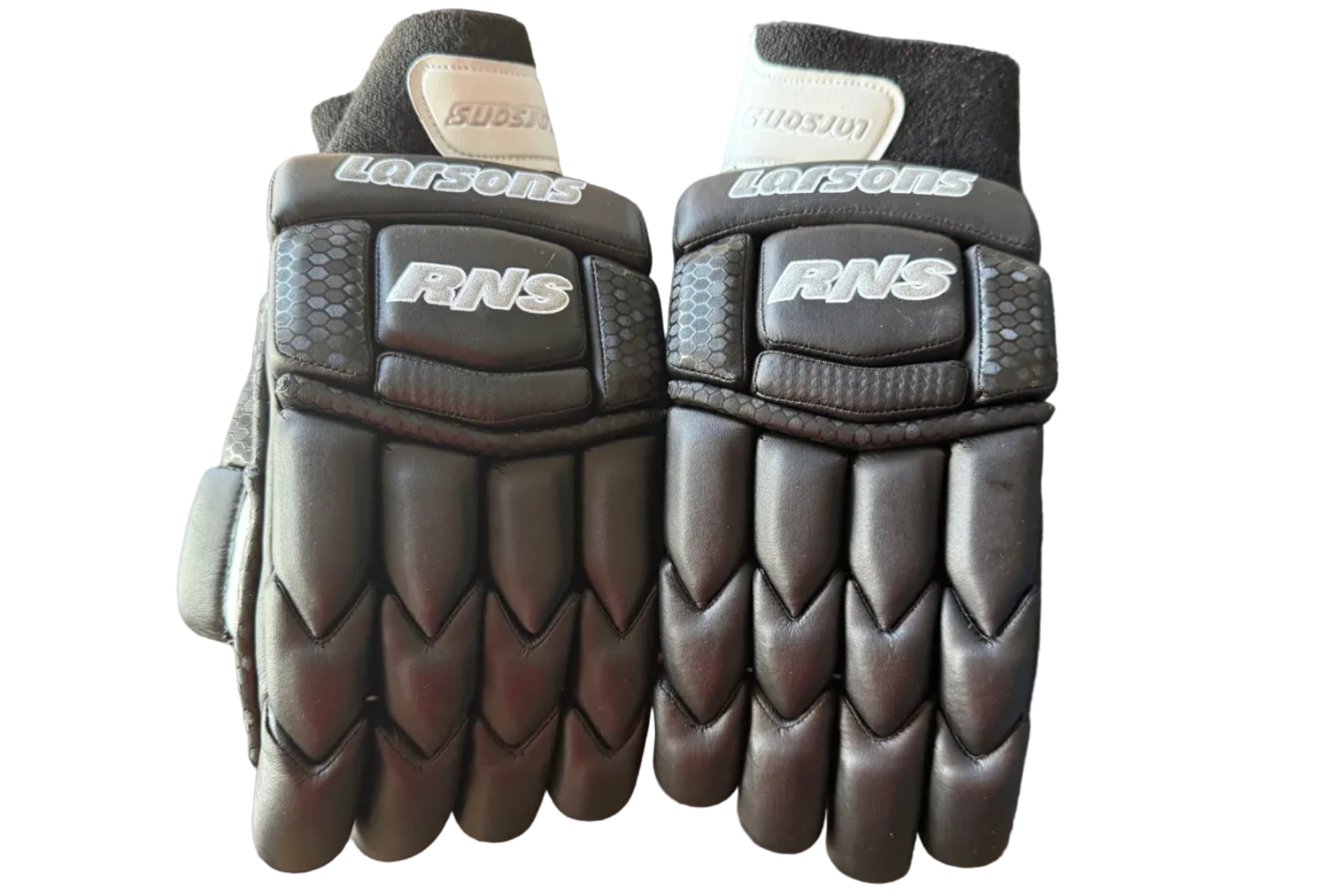 Black cricket gloves