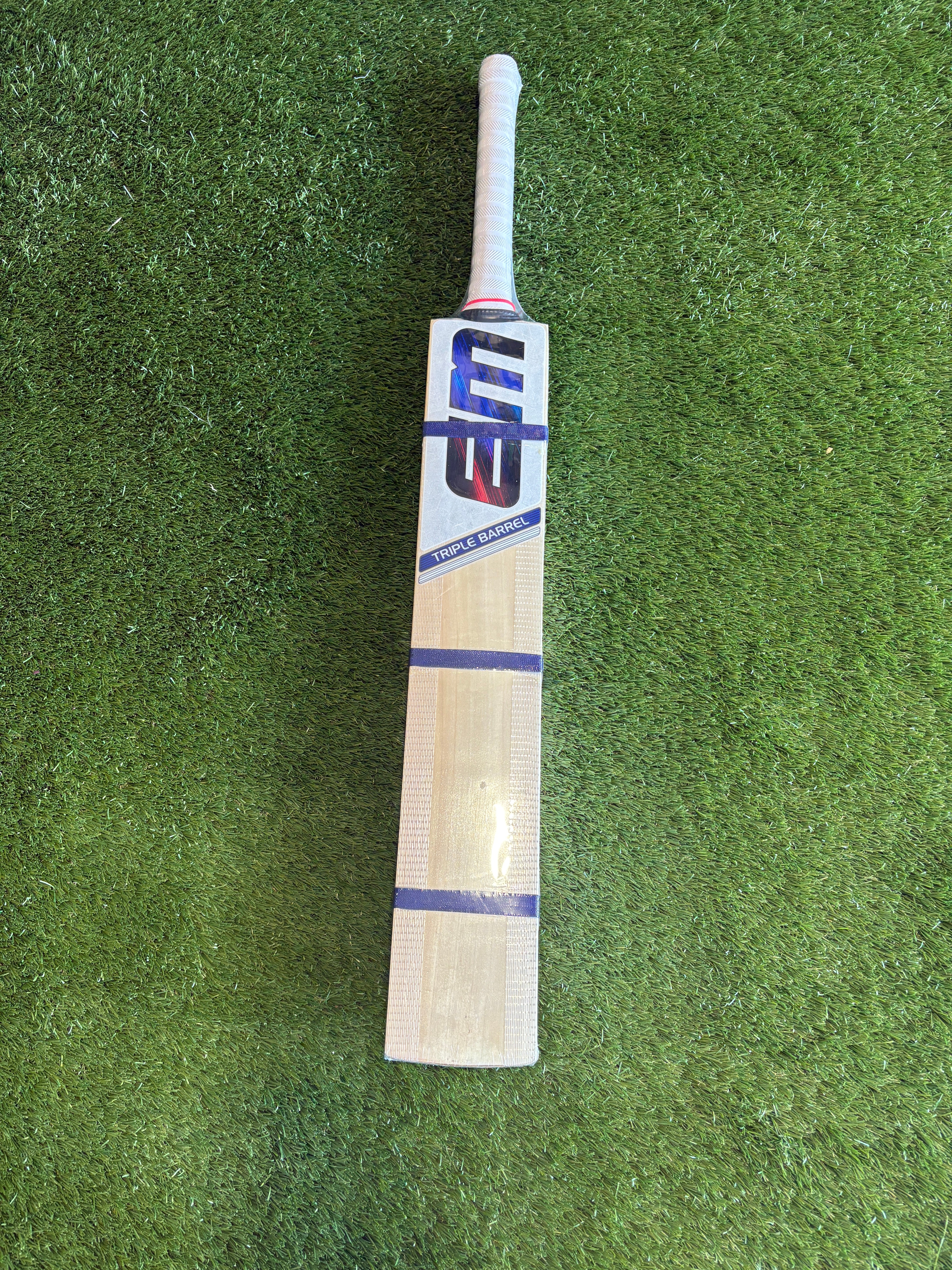 EM Triple Barrel 1.0 Tennis Kashmir Willow Cricket Bat