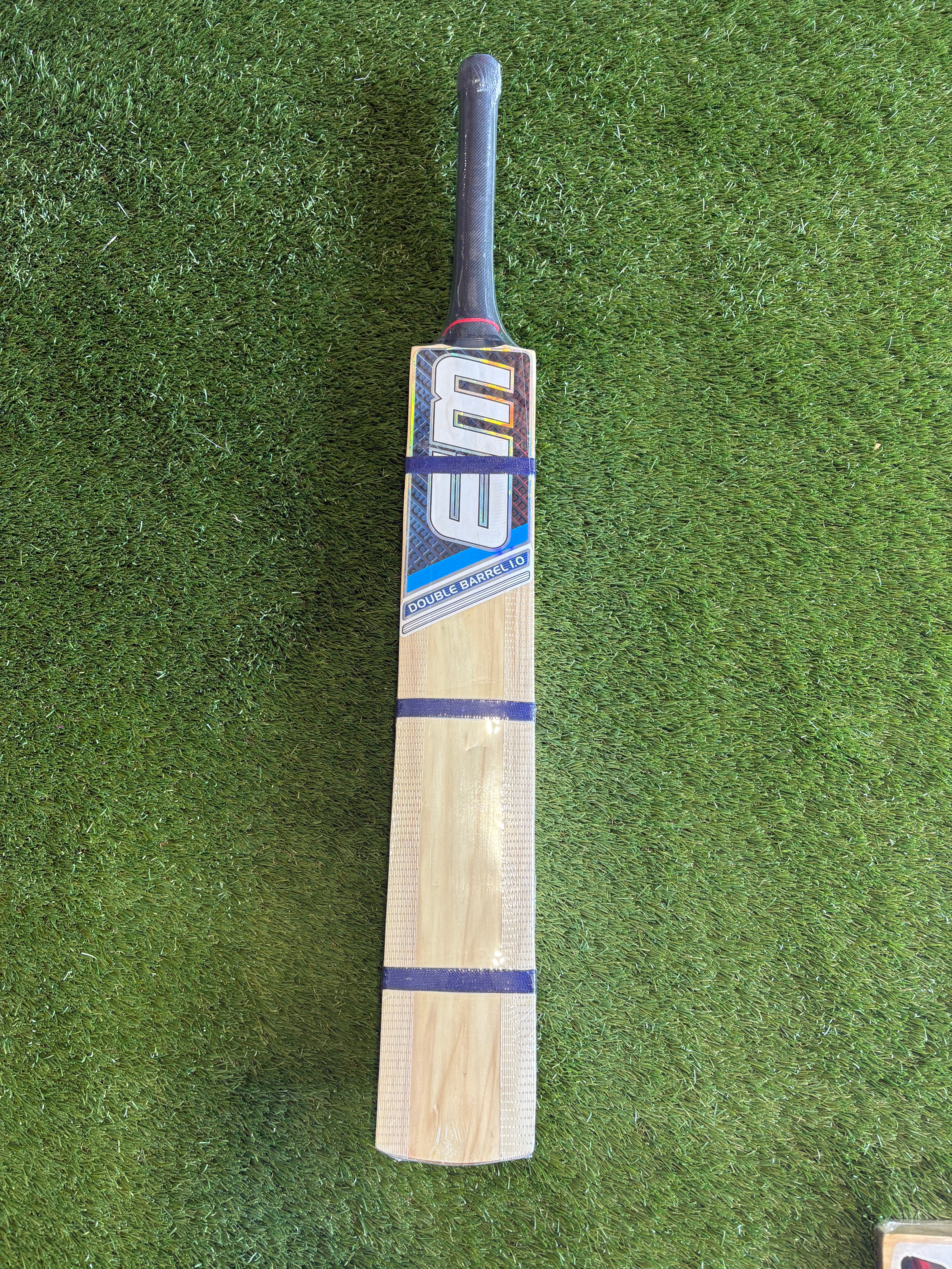 EM Double Barrel 1.0 Tennis Kashmir Willow Cricket Bat