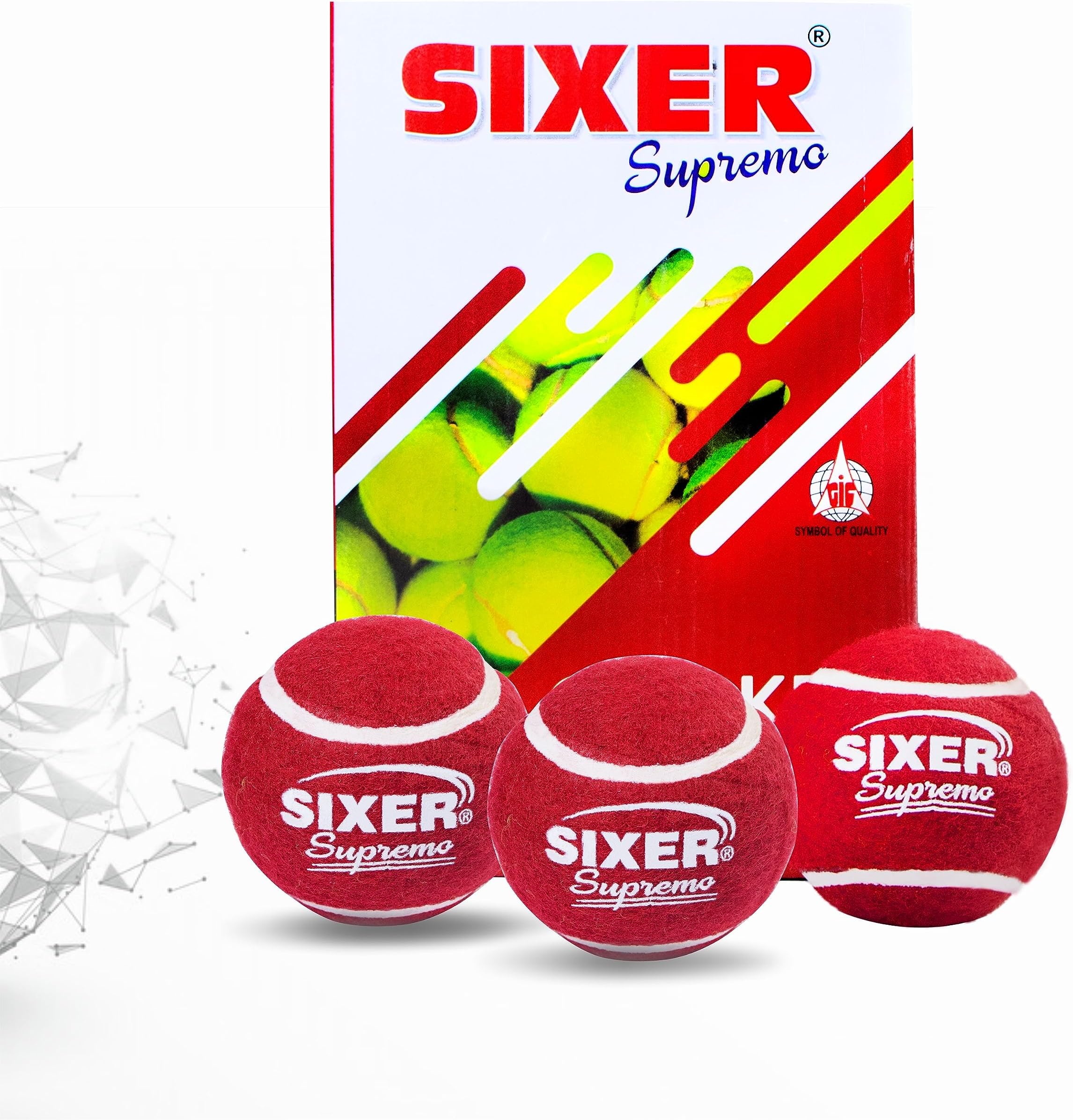 Sixer Supremo Hard Tennis Ball