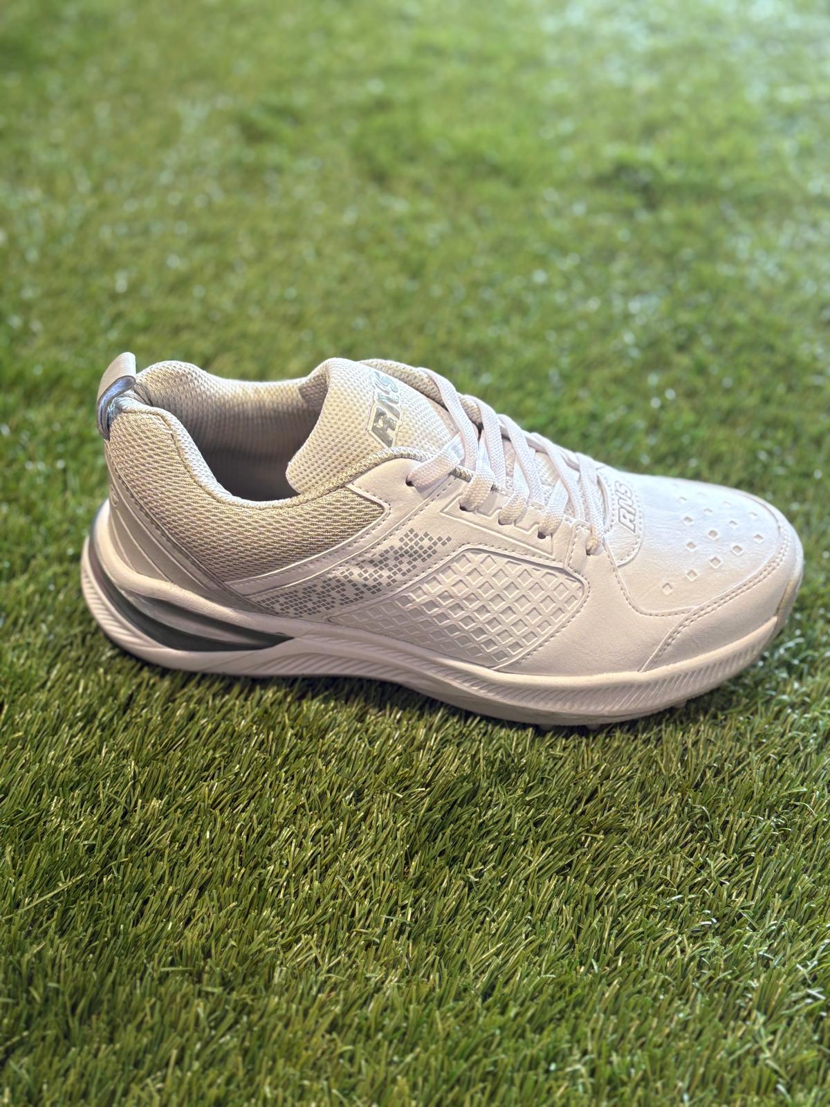 RNS Rubber Studs Cricket Shoes White Grey S212