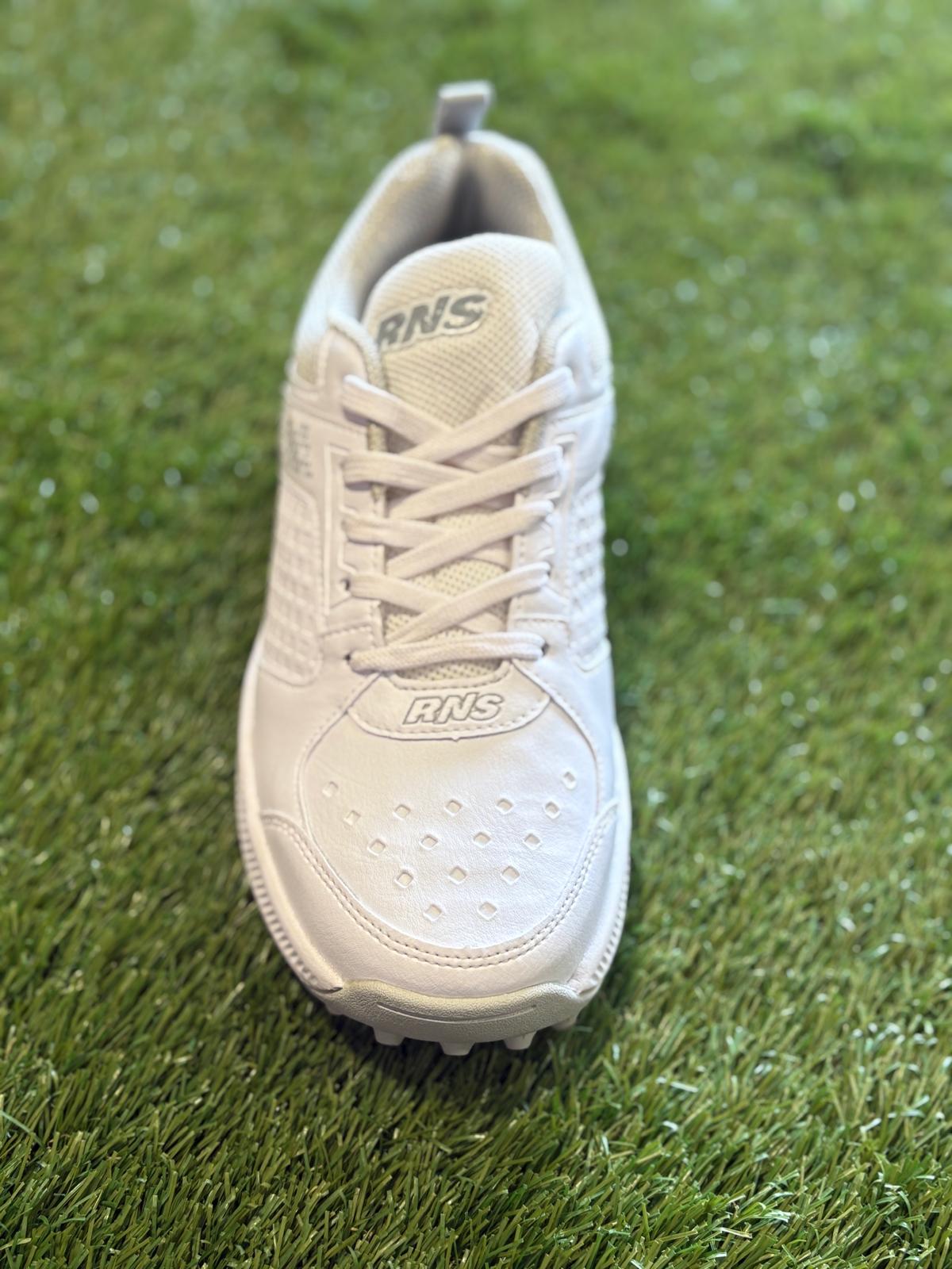 RNS Rubber Studs Cricket Shoes White Grey S212