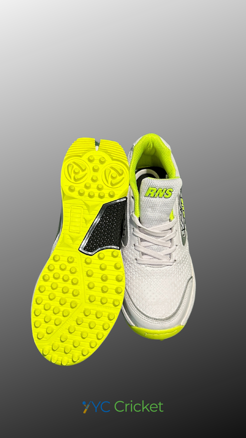 Rubber Studs Cricket Shoes Yellow