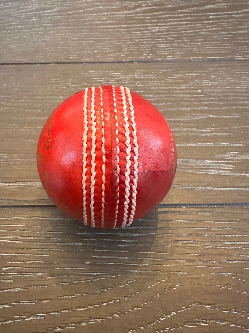 YYC cricket leather Balls (Red) - Image 3